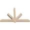 Ekena Millwork Kennewick Smooth Timber Gable Bracket, Douglas Fir, 84"W x 56"H x 5 1/2"D x 5 1/2"F, 16/12 Pitch GBW084X56X0606KEN00SDF - alternate 4